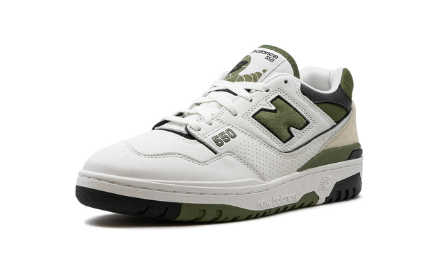 New Balance 550 White / Dark Olivine